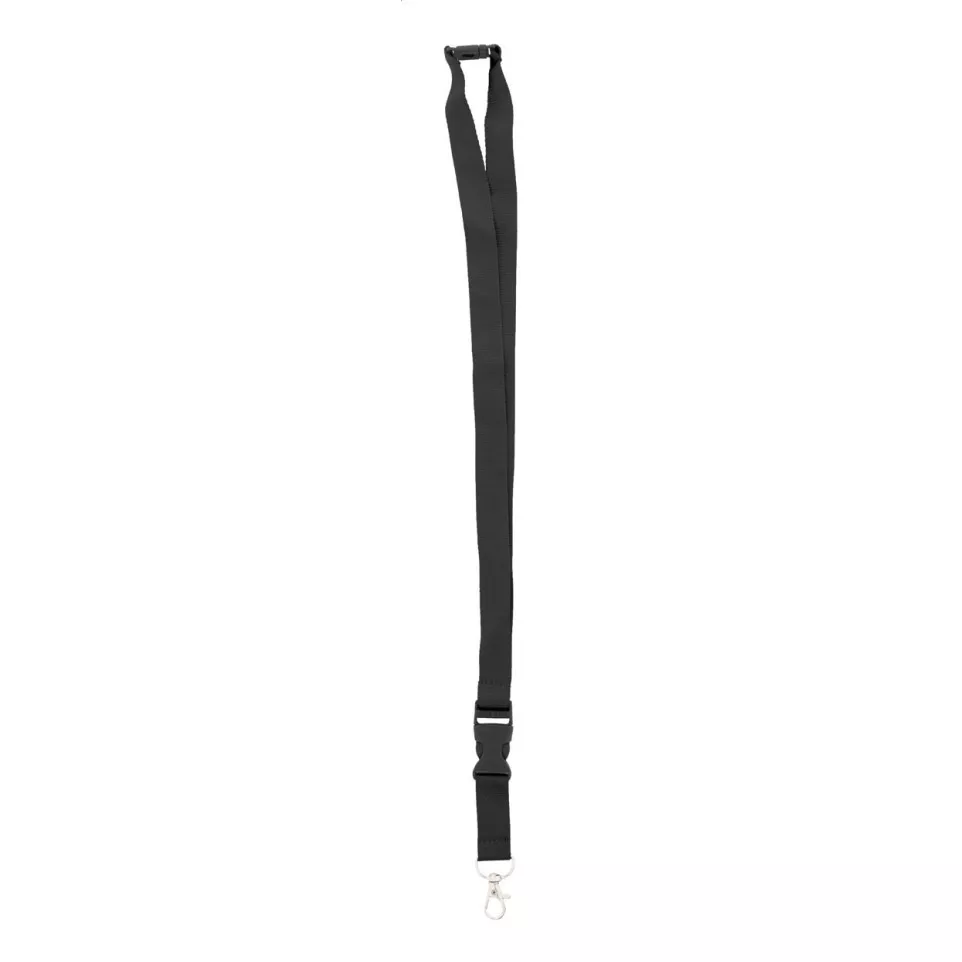 Revent Plus black  RPET lanyard 