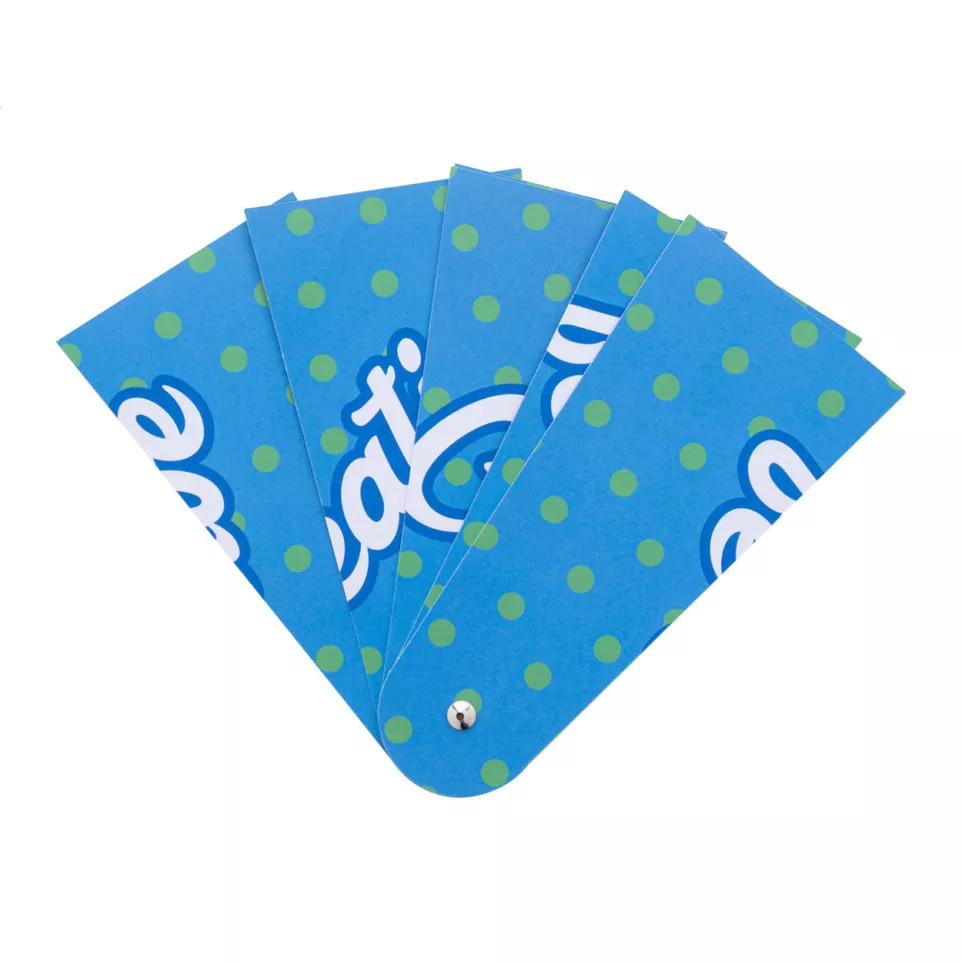 Folbreeze white  custom hand fan 