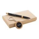 Specuset black  pen and keyring set 