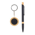 Specuset black  pen and keyring set 