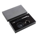 Miroset black  pen and keyring set 