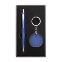 Miroset bleu foncé  Set sylo et porte-clés 