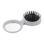 Rabrush white  RABS hairbrush with mirror 