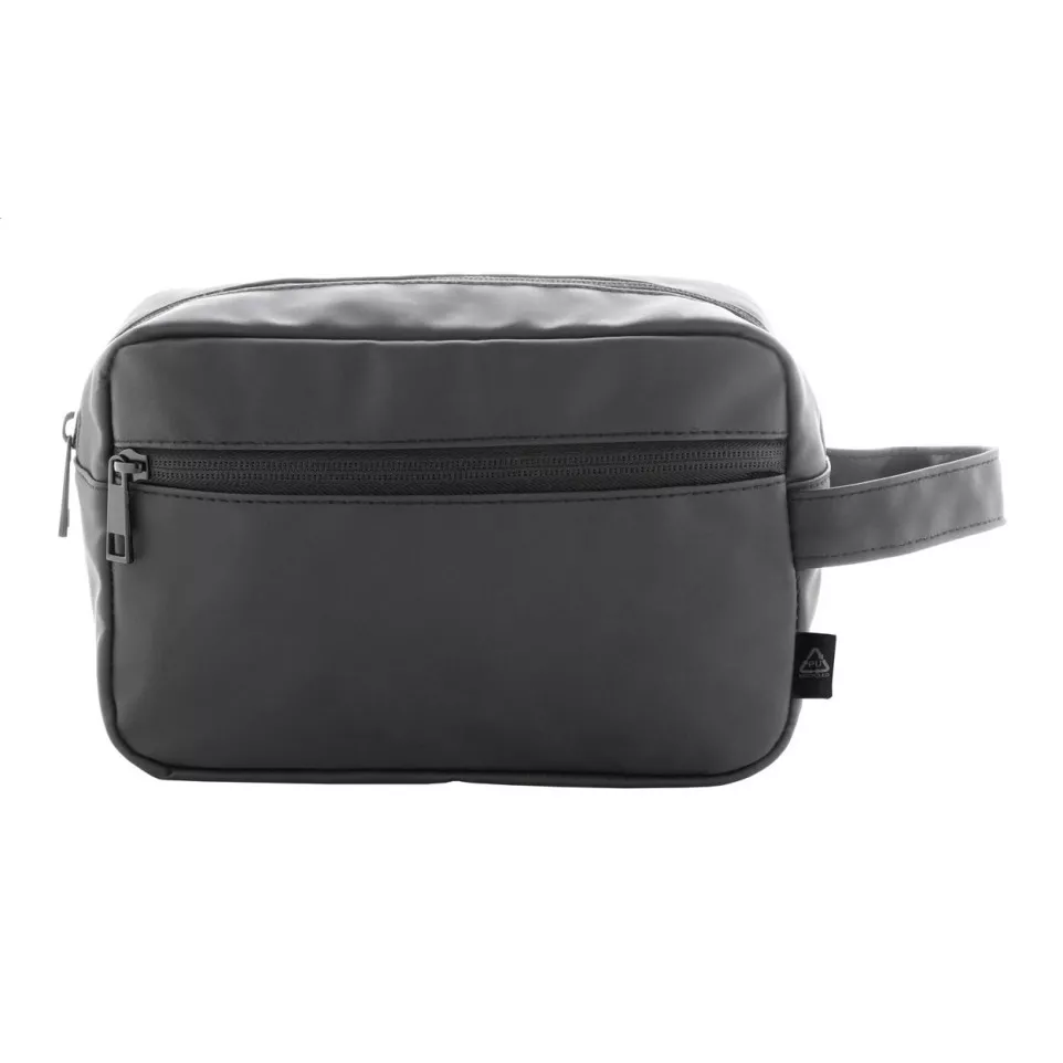 Cospu black  RPU cosmetic bag 