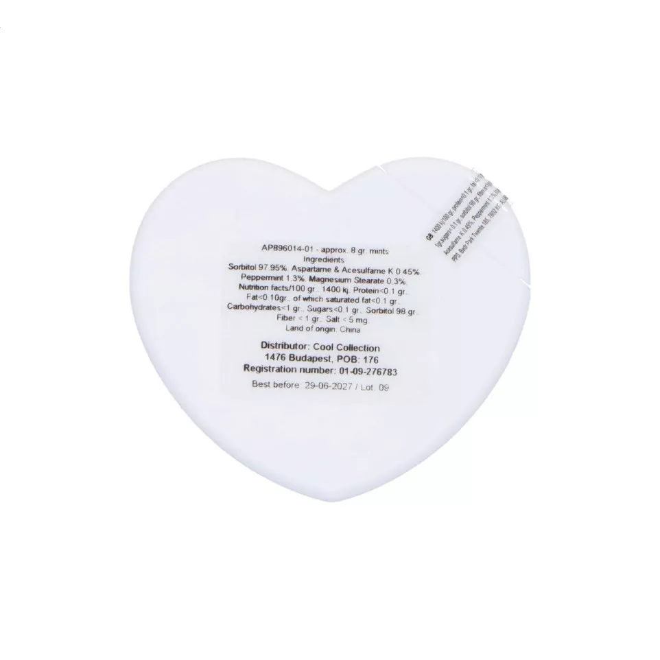 HeartMint white  mint dispenser 