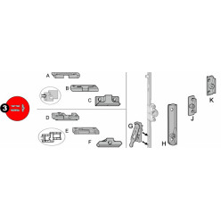 Roto NT Striker Plate with...