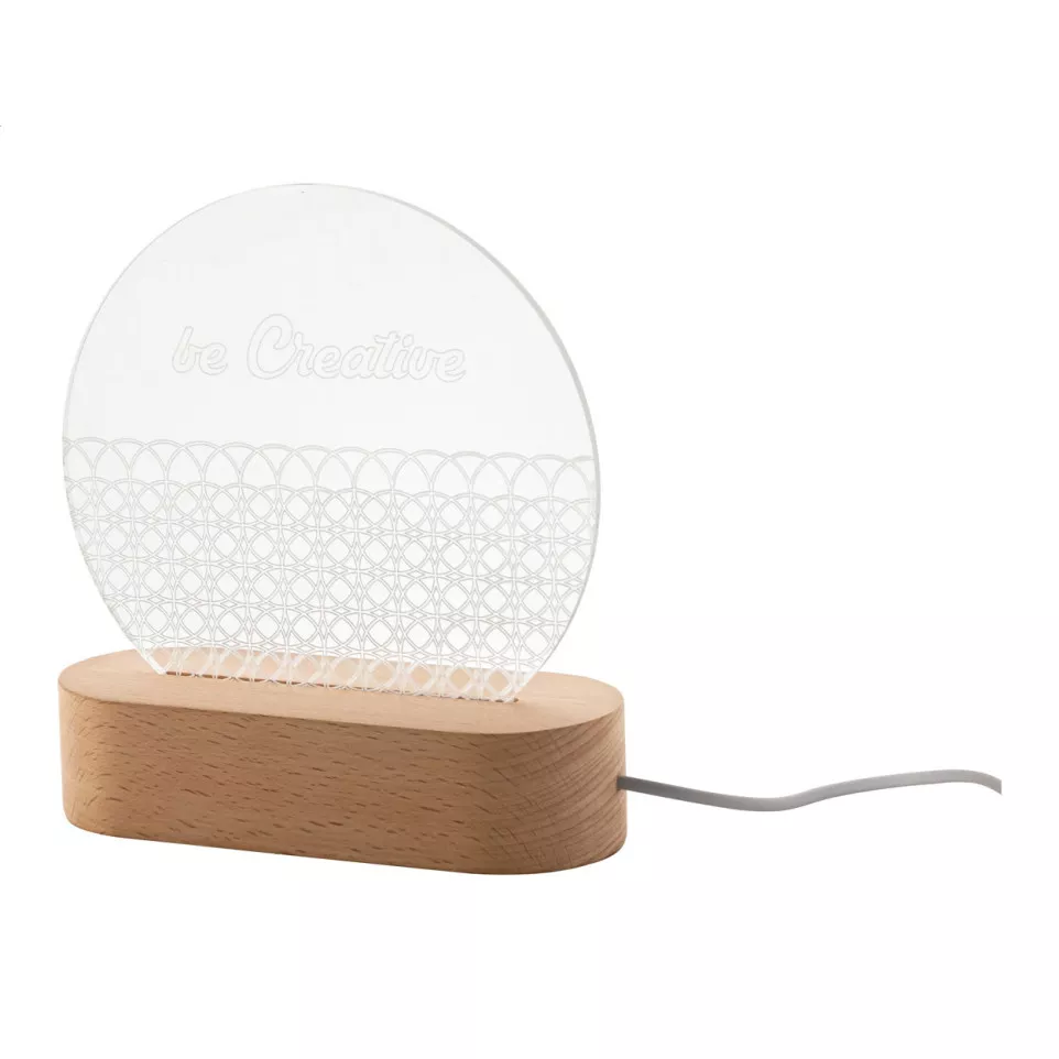 Woodify transparent natural LED light...