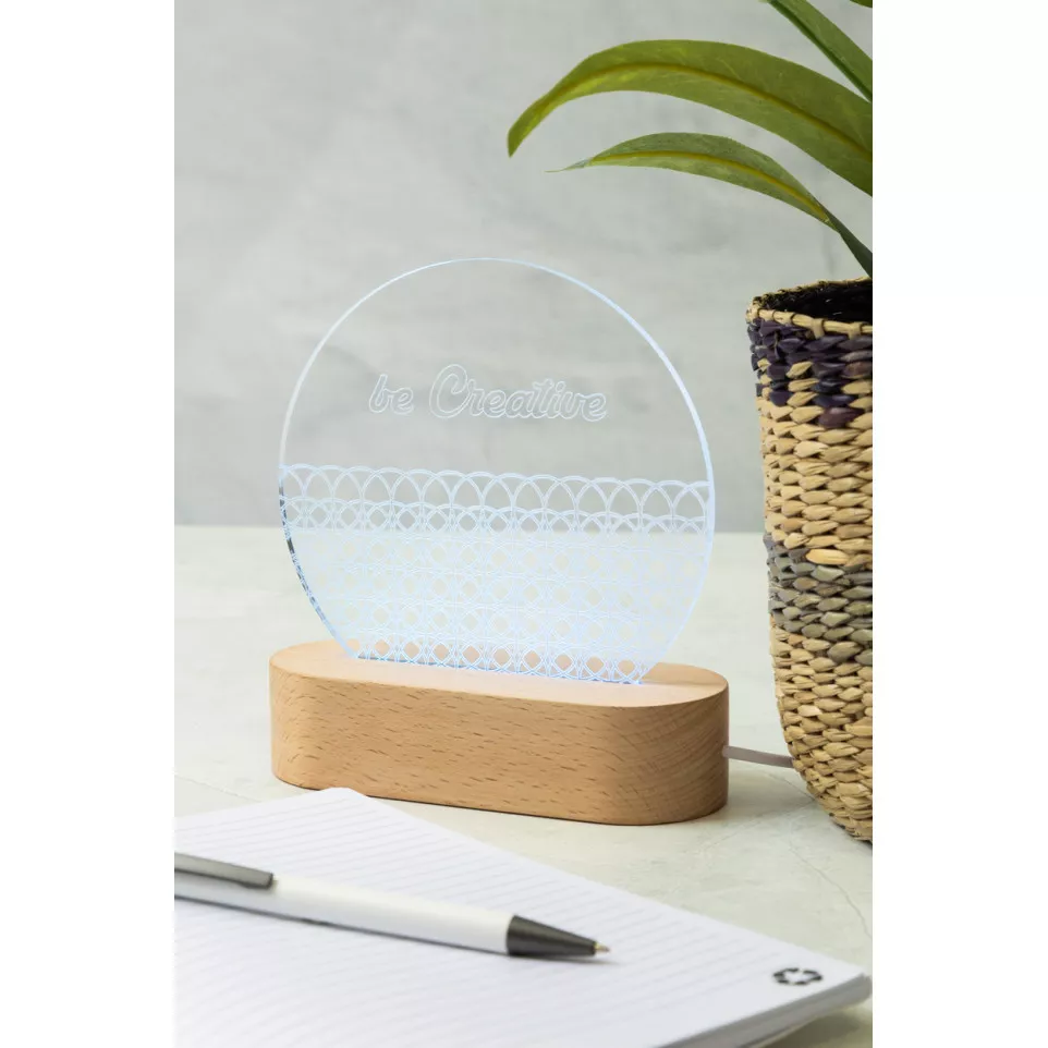 Woodify transparent natural LED light...