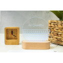 Woodify transparent naturelle Trophée lampe LED 