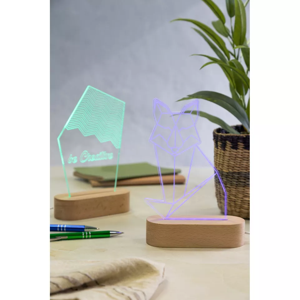 Woodify transparent natural LED light...
