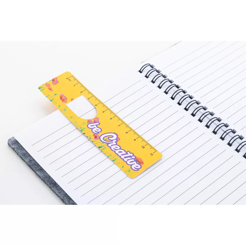 Bamler white  custom paper bookmark 