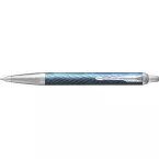 Parker IM Premium balpen, medium, in giftbox, Blue (blauw/zilver)