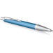 Parker IM Premium stylo bille, moyenne, en boîte-cadeau, Blue (bleu/argent)