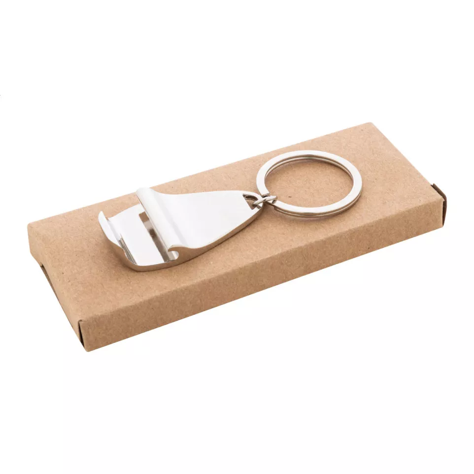 Kapka silver  bottle opener keyring 
