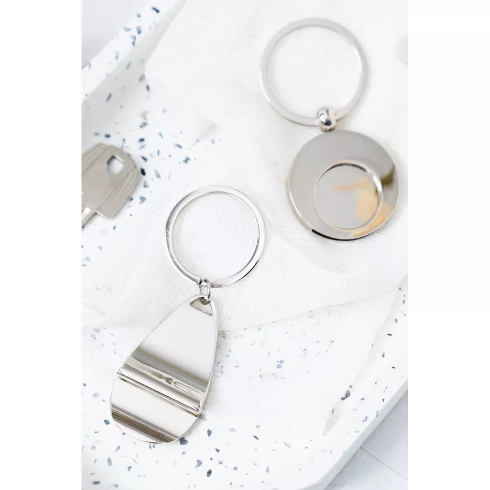 Kapka silver  bottle opener keyring 