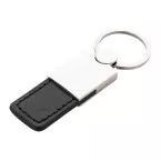 Rokke silver black keyring 