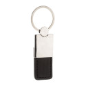 Rokke silver black keyring 