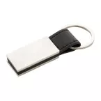 Pukke silver black keyring 