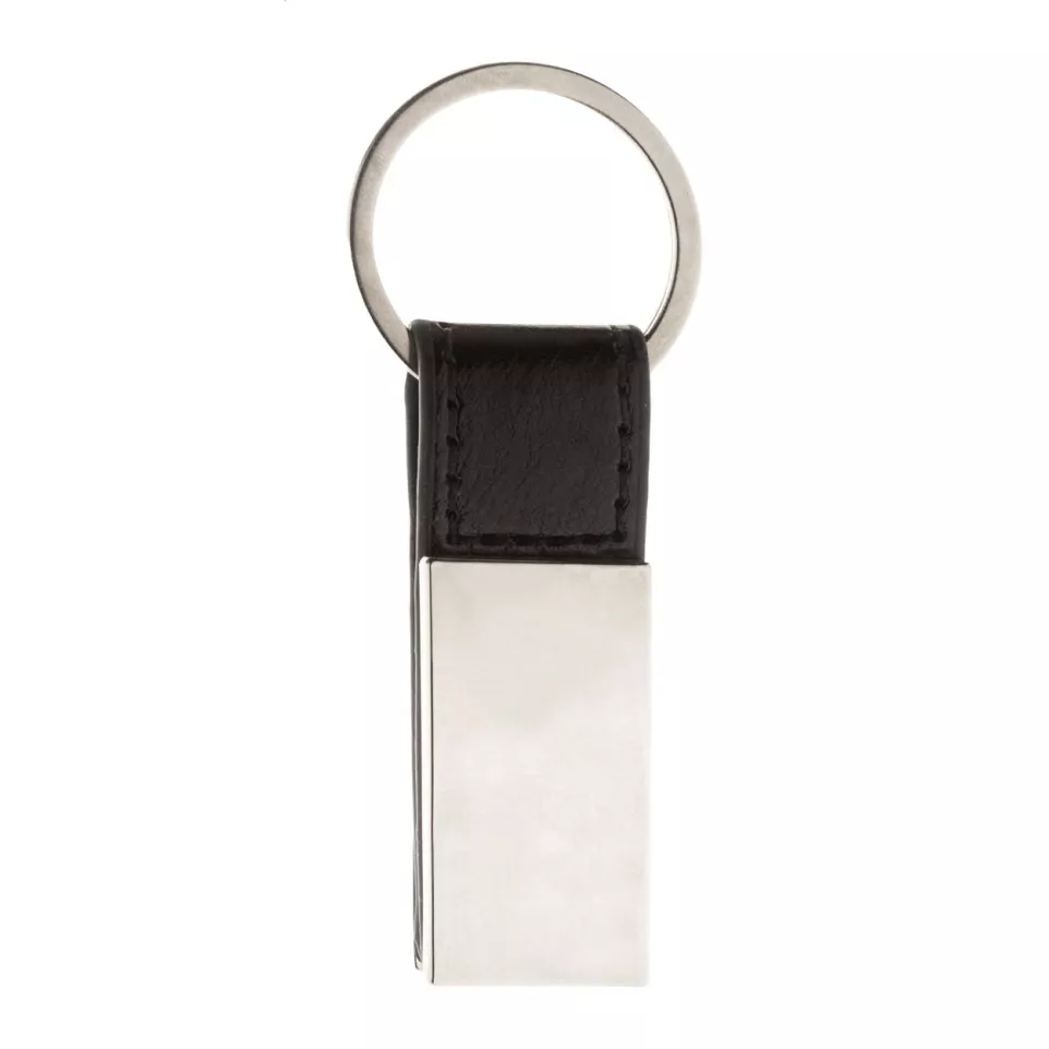 Pukke silver black keyring 