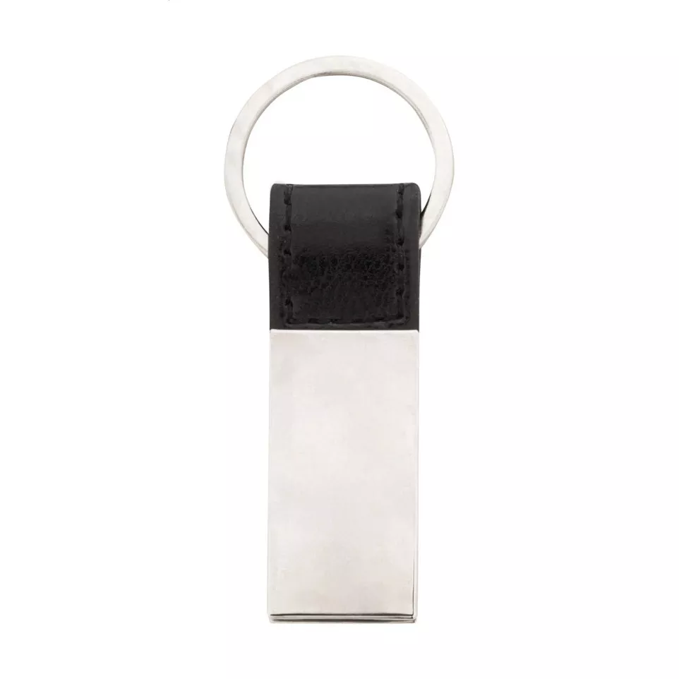 Pukke silver black keyring 