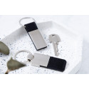 Pukke silver black keyring 