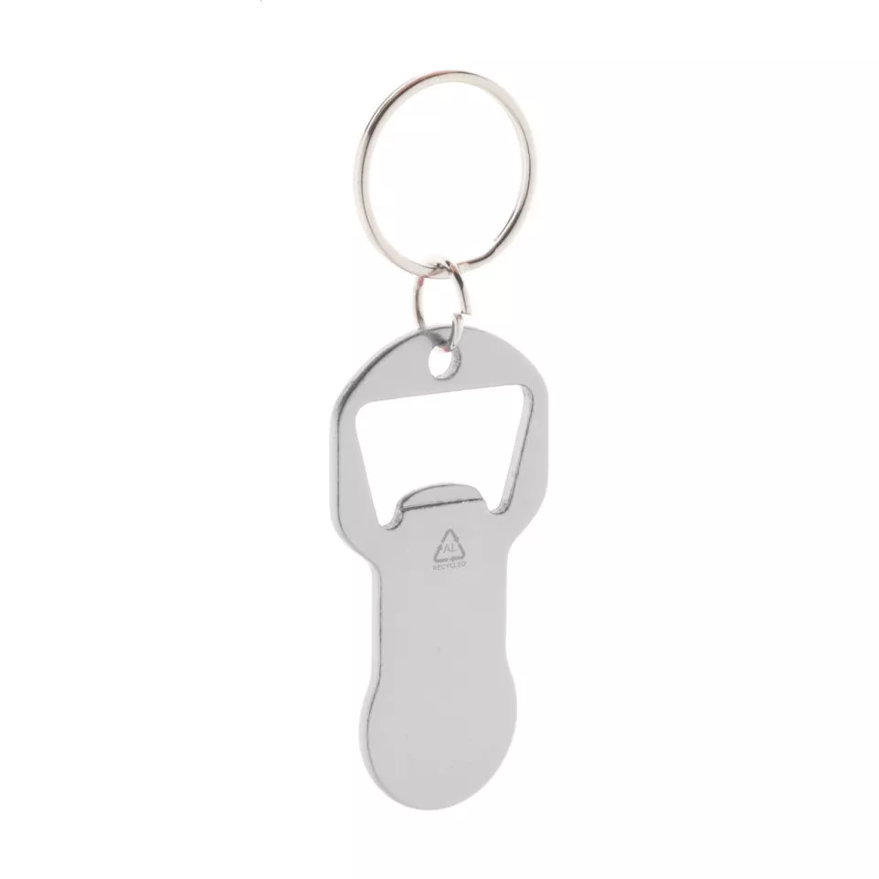 Biropi silver  bottle opener keyring 