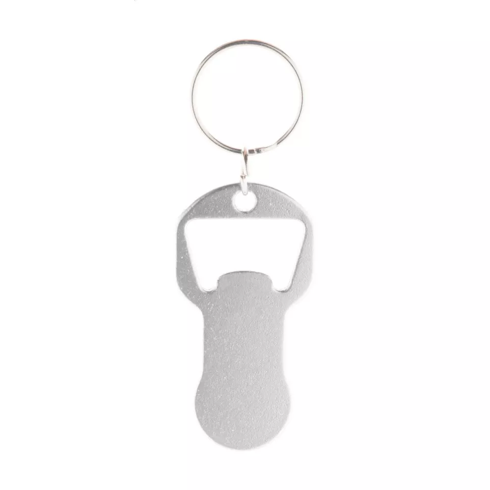 Biropi silver  bottle opener keyring 
