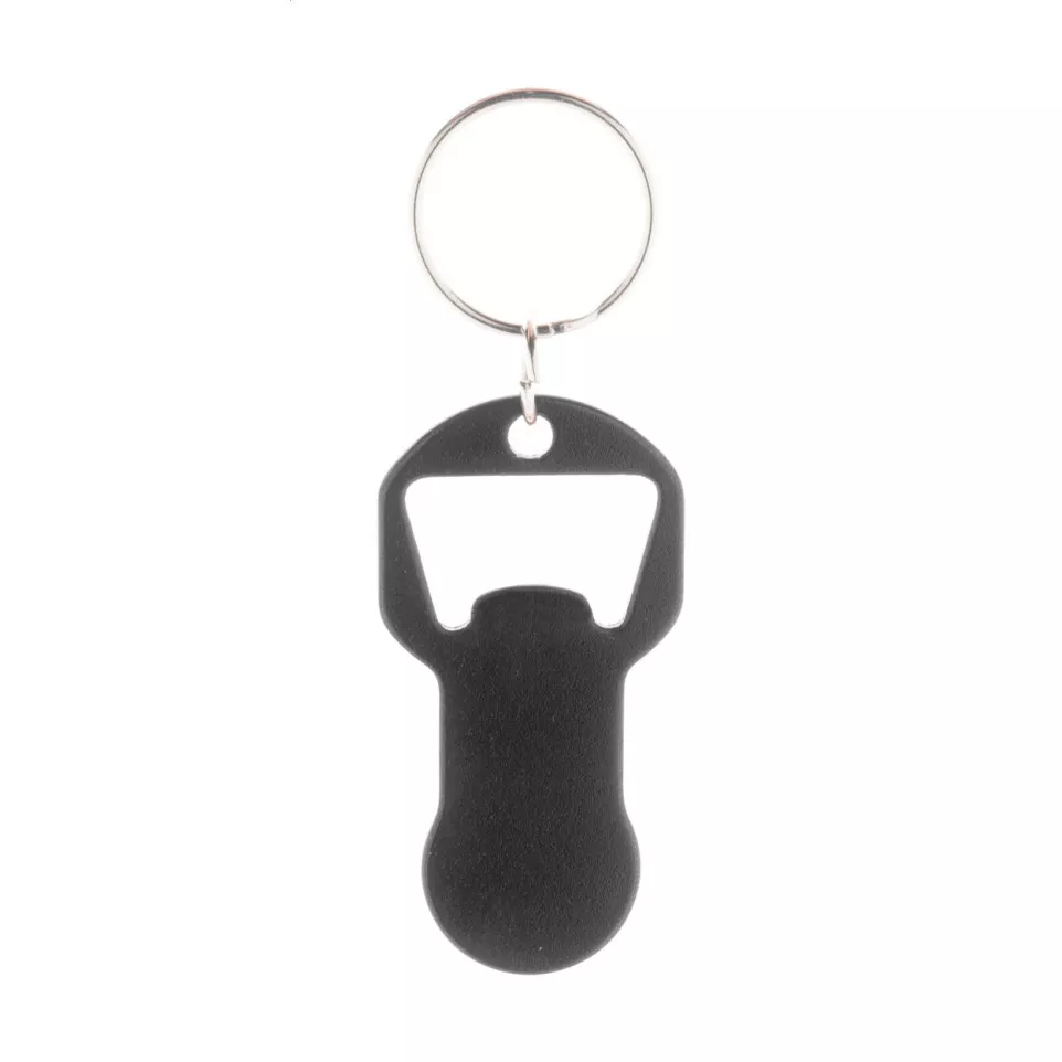Biropi noir  Porte-clés décapsuleur 