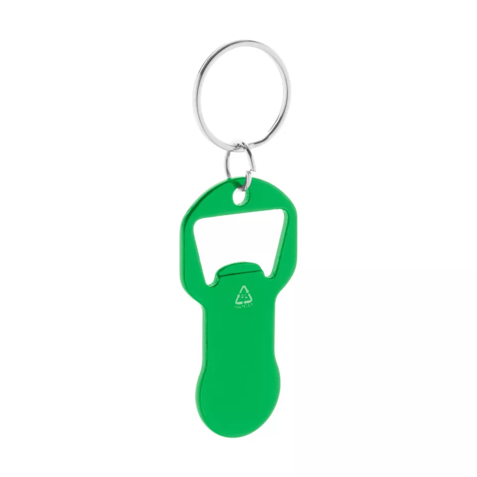 Biropi vert  Porte-clés décapsuleur 