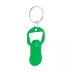Biropi green  bottle opener keyring 