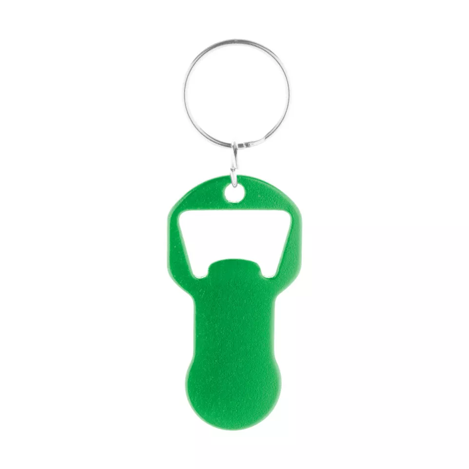 Biropi groen  flesopener sleutelhanger 