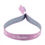 SuboWrist Alloy wit  Custom made RPET festival armband 