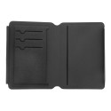 Passpu noir  Étui passeport en RPU 