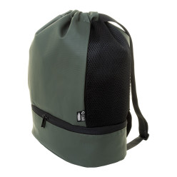 Duodraw green  RPET drawstring bag 