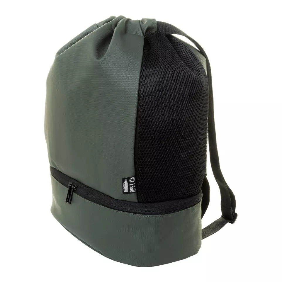 Duodraw green  RPET drawstring bag 