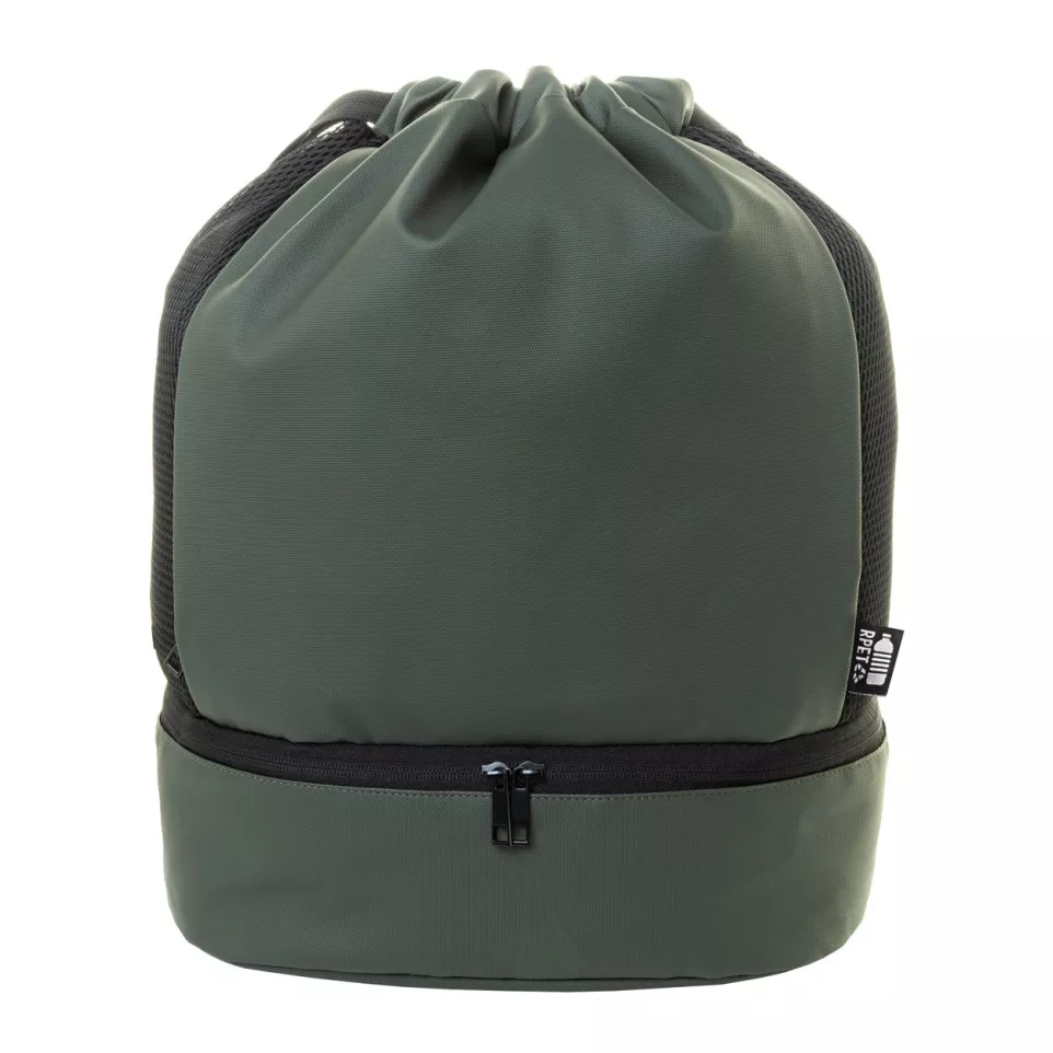 Duodraw green  RPET drawstring bag 
