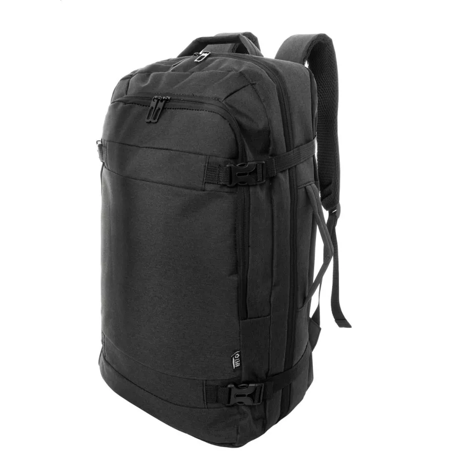 Kellogg black  RPET document backpack 