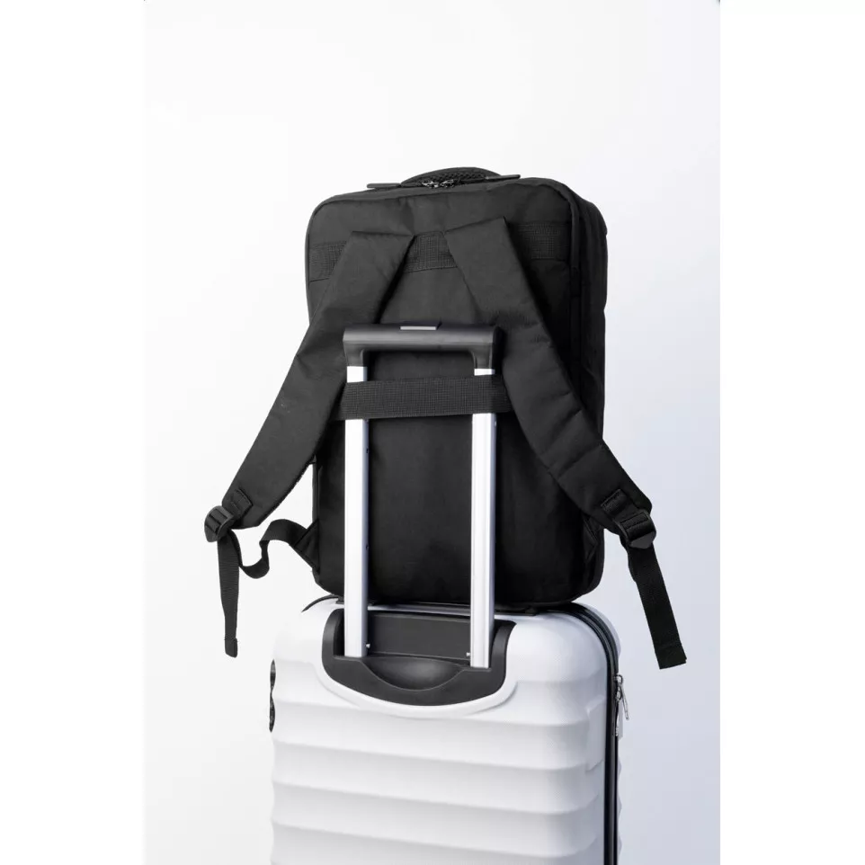 Eaton black  RPET document backpack 