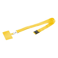 Revent Call geel  RPET mobiele houder lanyard 