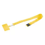 Revent Call yellow  RPET mobile holder lanyard 