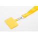 Revent Call geel  RPET mobiele houder lanyard 