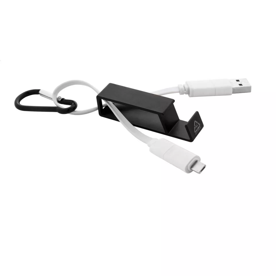 Cappy zwart  USB-oplaadkabel 