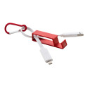 Cappy rood  USB-oplaadkabel 