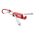 Cappy rood  USB-oplaadkabel 