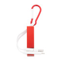 Cappy rood  USB-oplaadkabel 