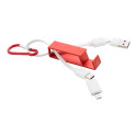 Cappy rood  USB-oplaadkabel 