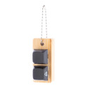 Typoo black natural antistress keyring 