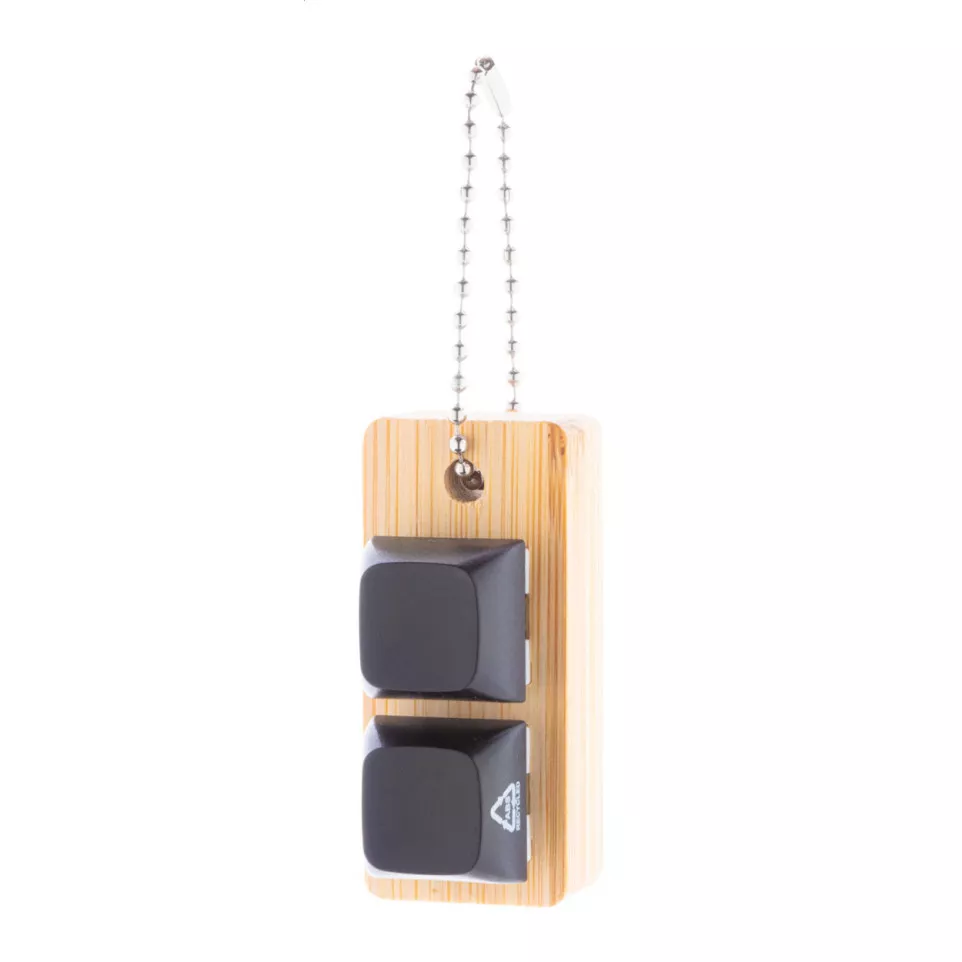 Typoo black natural antistress keyring 