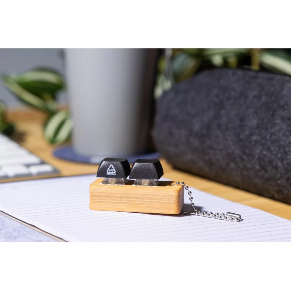 Typoo black natural antistress keyring 