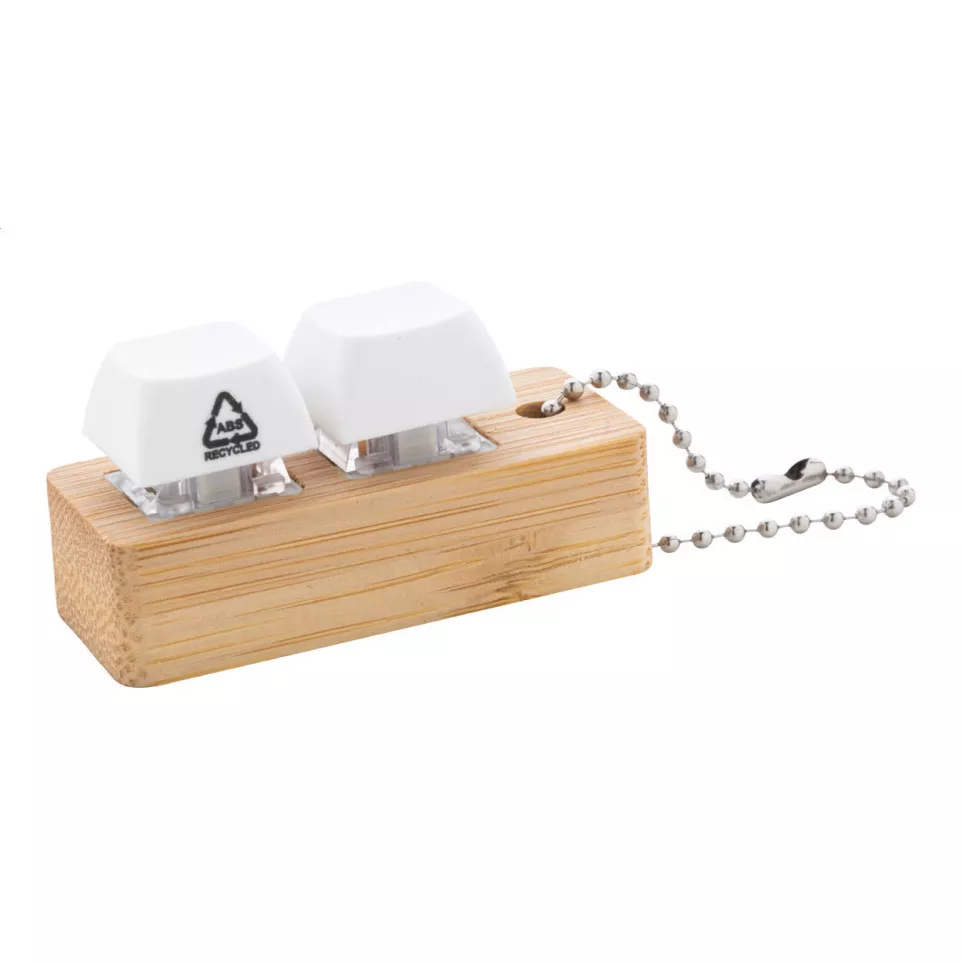 Typoo white natural antistress keyring 